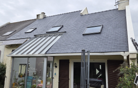 Décapage traitement anti-mousse plus résine travaux réalisés Rennes 