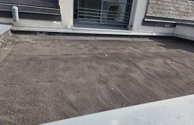Rénovation toit terrasse résine spéciale étanchéité chantier réalisé cesson-Sévigné 
